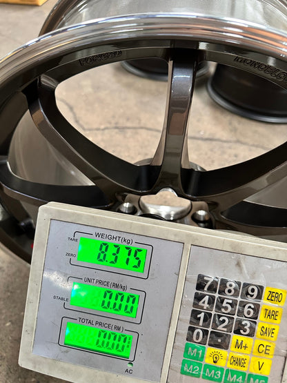 New 18X8.5 ET43 AOW Flow Formed CE28SLRim (4 wheel) Gloss Gunmetal 5X112