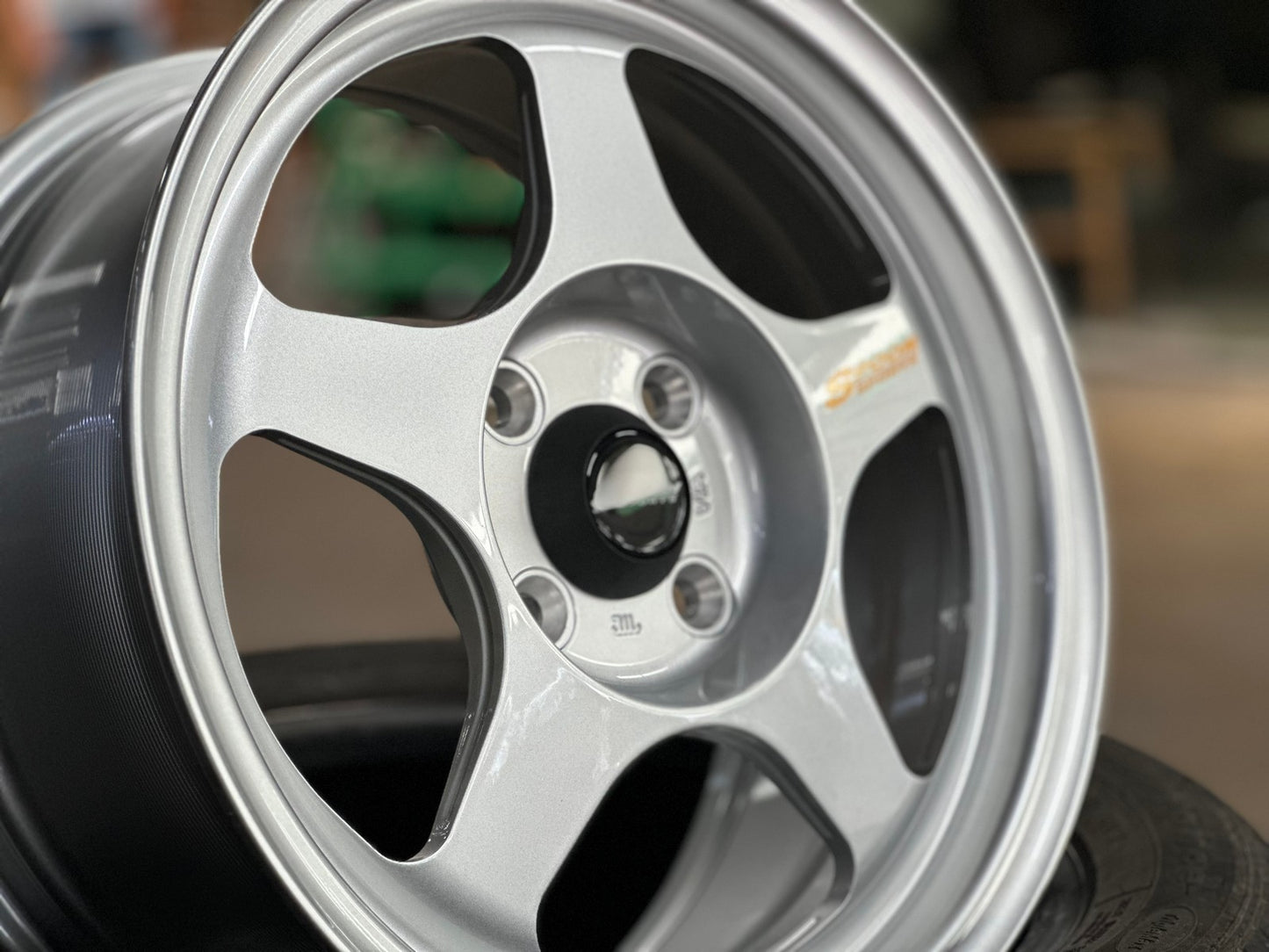 New 15X7 ET41 AOW Flow Formed Evo Rim (4 wheel) Gloss Silver 4X100
