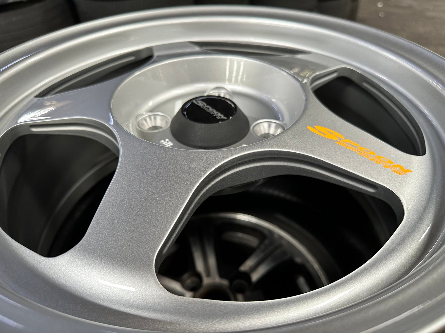 New 15X7 ET41 AOW Flow Formed Evo Rim (4 wheel) Gloss Silver 4X100