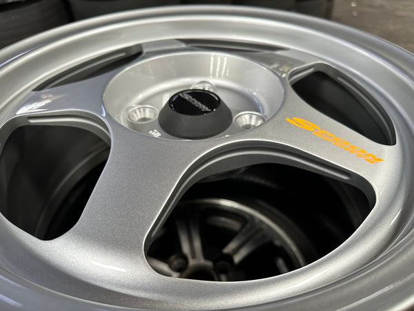 New 15X7 ET41 AOW Flow Formed Evo Rim (4 wheel) Gloss Silver 4X100