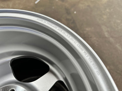 New 15X7 ET41 AOW Flow Formed Evo Rim (4 wheel) Gloss Silver 4X100