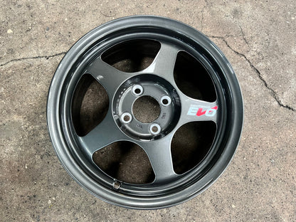 New 15X7 ET41 AOW Flow Formed Spoon Rim (4 wheel) Gloss Gunmetal 4X100