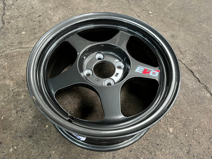 New 15X7 ET41 AOW Flow Formed Spoon Rim (4 wheel) Gloss Gunmetal 4X100