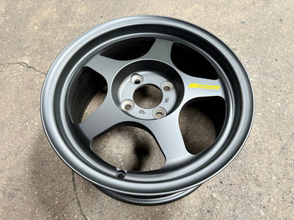 New 15X7 ET41 AOW Flow Formed Spoon Rim (4 wheel) Matt Black 4X100