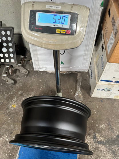 New 15X7 ET41 AOW Flow Formed Spoon Rim (4 wheel) Matt Black 4X100