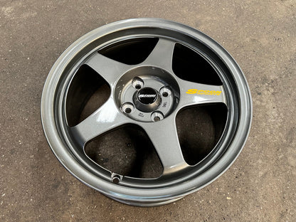 New 16X7 ET36 AOW Flow Formed Spoon Rim (4 wheel) Gloss Gunmetal 4X100