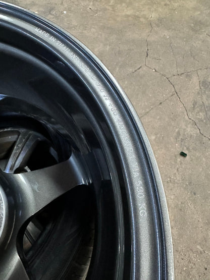 New 16X7 ET36 AOW Flow Formed Spoon Rim (4 wheel) Gloss Gunmetal 4X100