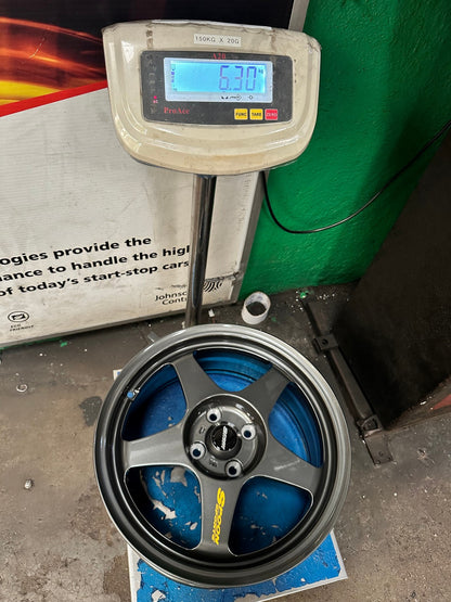 New 16X7 ET36 AOW Flow Formed Spoon Rim (4 wheel) Gloss Gunmetal 4X100