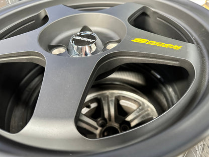 New 16X7 ET36 AOW Flow Formed Spoon Rim (4 wheel) Matt Black 4X100