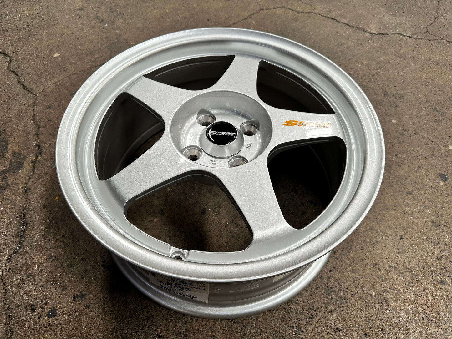 New 16X7 ET36 AOW Flow Formed Spoon Rim (4 wheel) Gloss Silver 4X100