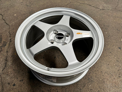 New 16X7 ET36 AOW Flow Formed Spoon Rim (4 wheel) Gloss Silver 4X100