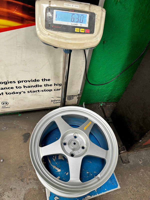 New 16X7 ET36 AOW Flow Formed Spoon Rim (4 wheel) Gloss Silver 4X100