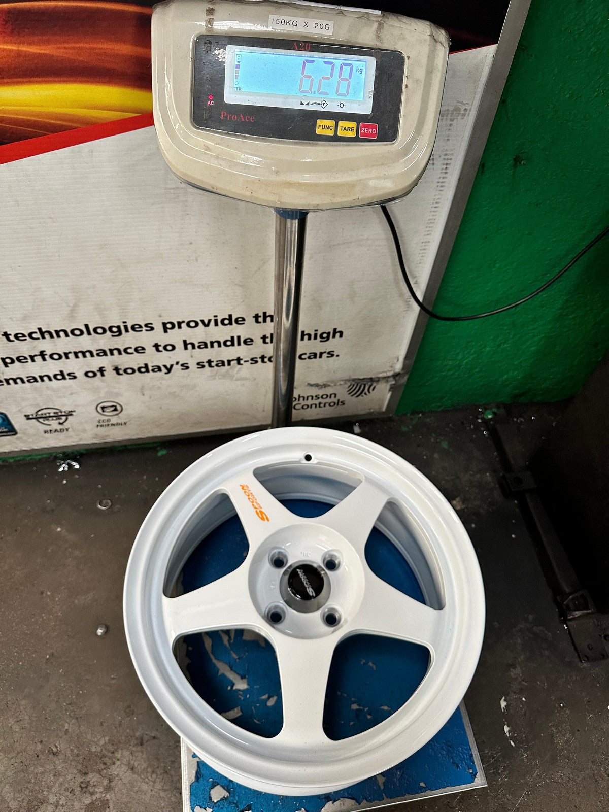 New 16X7 ET36 AOW Flow Formed Spoon Rim (4 wheel) Gloss White 4X100