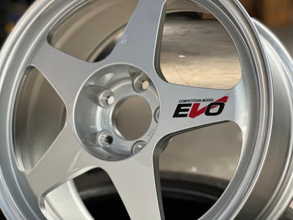 New 18X8.5 ET35 AOW Flow Formed Spoon Rim (4 wheel) Gloss Silver 5X114.3