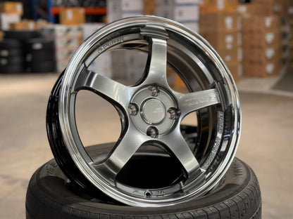New 16X7 ET40 AOW Flow Formed GT Rim (4 wheel) Gloss Gunmetal 4X100
