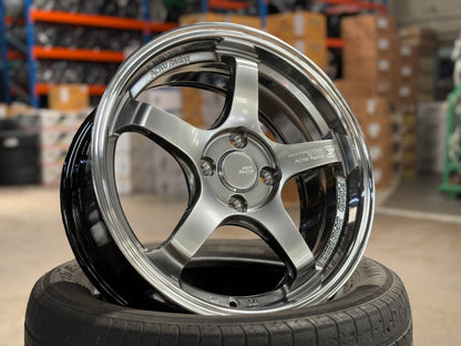 New 16X7 ET40 AOW Flow Formed GT Rim (4 wheel) Gloss Gunmetal 4X100