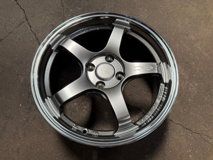 New 16X7 ET40 AOW Flow Formed GT Rim (4 wheel) Gloss Gunmetal 4X100