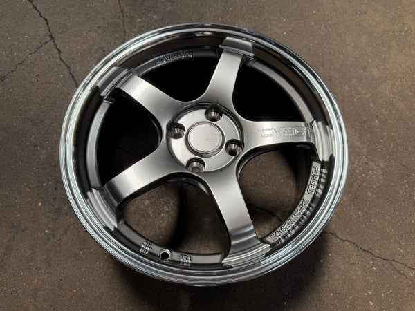 New 16X7 ET40 AOW Flow Formed GT Rim (4 wheel) Gloss Gunmetal 4X100