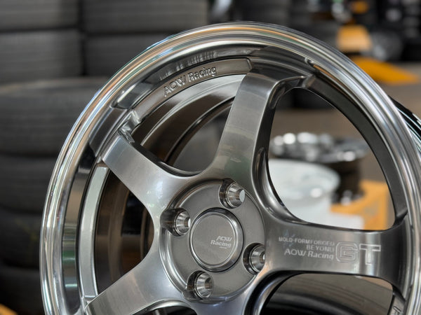 New 16X7 ET40 AOW Flow Formed GT Rim (4 wheel) Gloss Gunmetal 4X100