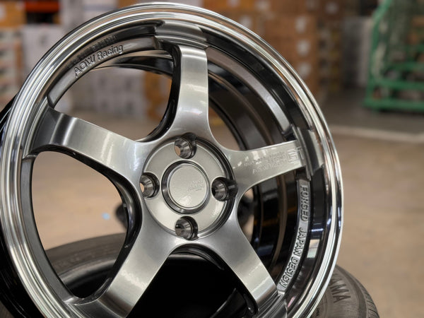 New 16X7 ET40 AOW Flow Formed GT Rim (4 wheel) Gloss Gunmetal 4X100