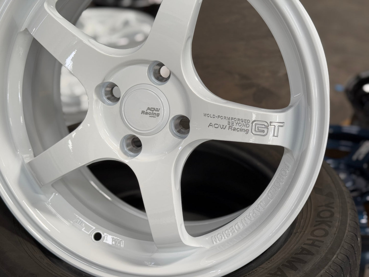 New 16X7 ET40 AOW Flow Formed GT Rim (4 wheel) Gloss White 4X100