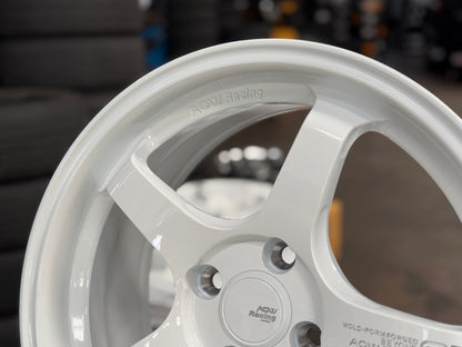 New 16X7 ET40 AOW Flow Formed GT Rim (4 wheel) Gloss White 4X100