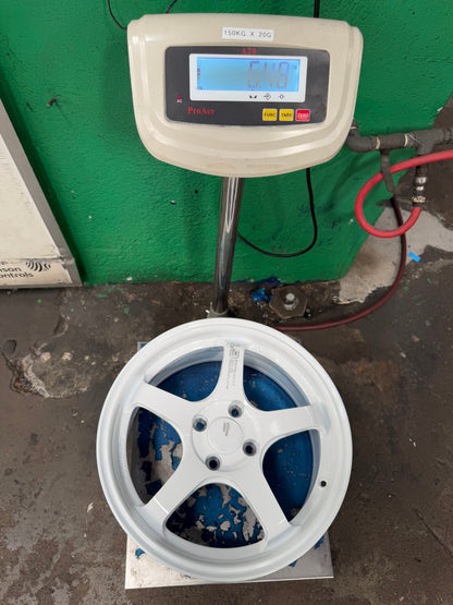 New 16X7 ET40 AOW Flow Formed GT Rim (4 wheel) Gloss White 4X100