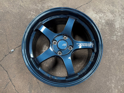 New 16X7 ET40 AOW Flow Formed GT Rim (4 wheel) Gloss Blue 4X100