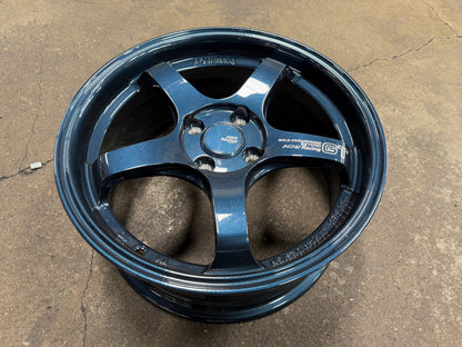 New 16X7 ET40 AOW Flow Formed GT Rim (4 wheel) Gloss Blue 4X100