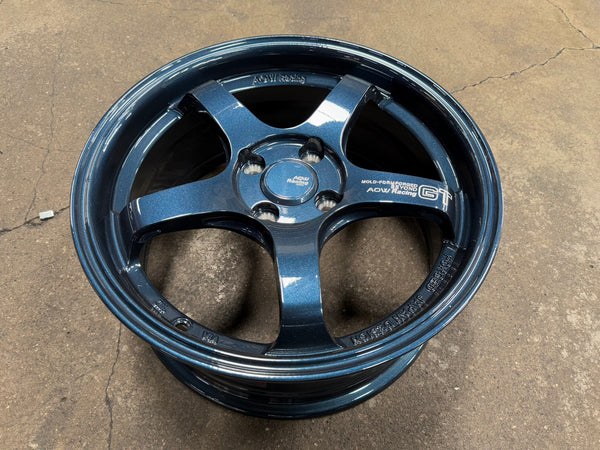 New 16X7 ET40 AOW Flow Formed GT Rim (4 wheel) Gloss Blue 4X100