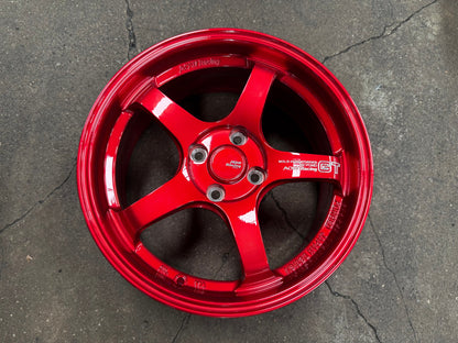 New 16X7 ET40 AOW Flow Formed GT Rim (4 wheel) Gloss Red 4X100