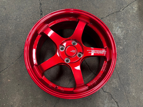 New 16X7 ET40 AOW Flow Formed GT Rim (4 wheel) Gloss Red 4X100