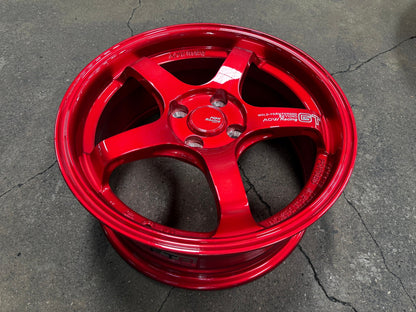New 16X7 ET40 AOW Flow Formed GT Rim (4 wheel) Gloss Red 4X100