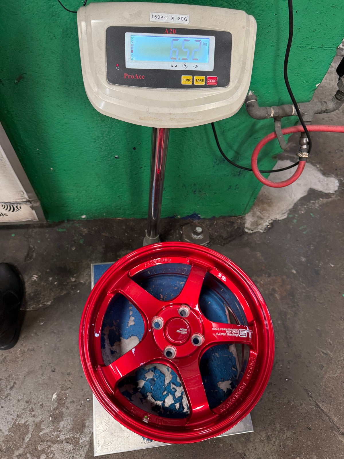 New 16X7 ET40 AOW Flow Formed GT Rim (4 wheel) Gloss Red 4X100