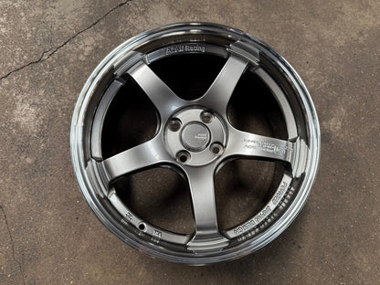New 17X7.5 ET40 AOW Flow Formed GT Rim (4 wheel) Gloss Gunmetal 4X100