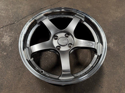New 17X7.5 ET40 AOW Flow Formed GT Rim (4 wheel) Gloss Gunmetal 4X100