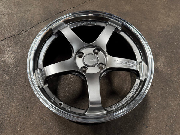New 17X7.5 ET40 AOW Flow Formed GT Rim (4 wheel) Gloss Gunmetal 4X100