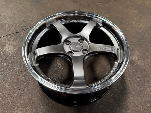 New 17X7.5 ET40 AOW Flow Formed GT Rim (4 wheel) Gloss Gunmetal 4X100