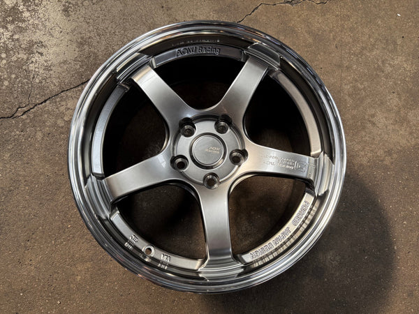 New 17X8 ET35 AOW Flow Formed GT Rim (4 wheel) Hyper Black 5X112