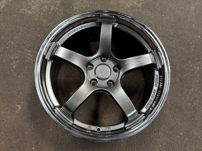 New 18X8.5 ET35 AOW Flow Formed GT Rim (4 wheel) Gloss Gunmetal 5X112