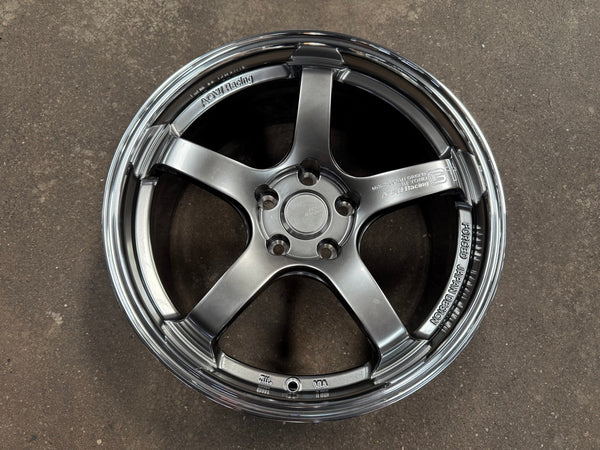 New 18X8.5 ET35 AOW Flow Formed GT Rim (4 wheel) Gloss Gunmetal 5X112