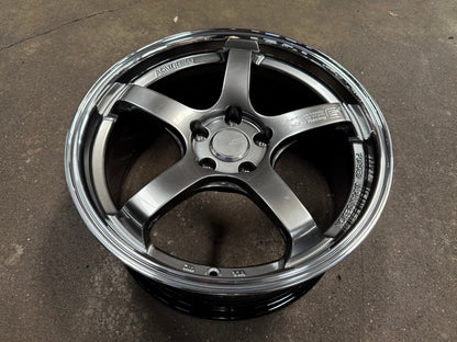 New 18X8.5 ET35 AOW Flow Formed GT Rim (4 wheel) Gloss Gunmetal 5X114.3