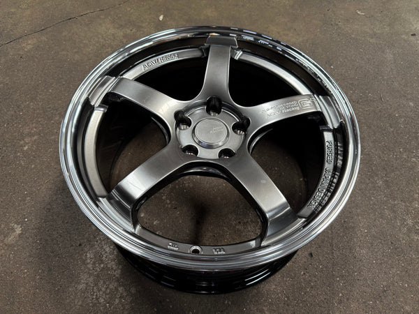 New 18X8.5 ET35 AOW Flow Formed GT Rim (4 wheel) Gloss Gunmetal 5X114.3