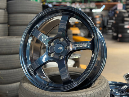 New 18X8.5 ET42 AOW Flow Formed GT Rim (4 wheel) Gloss Blue 5X114.3