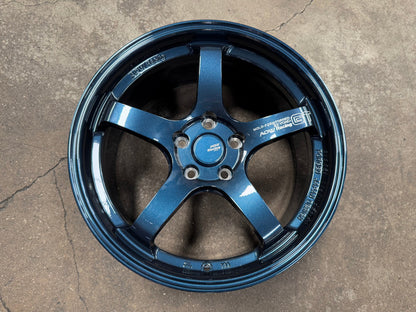New 18X8.5 ET42 AOW Flow Formed GT Rim (4 wheel) Gloss Blue 5X112