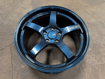 New 18X8.5 ET42 AOW Flow Formed GT Rim (4 wheel) Gloss Blue 5X112