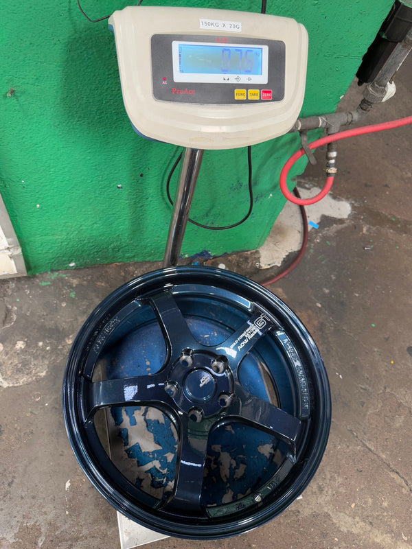 New 18X8.5 ET42 AOW Flow Formed GT Rim (4 wheel) Gloss Blue 5X112