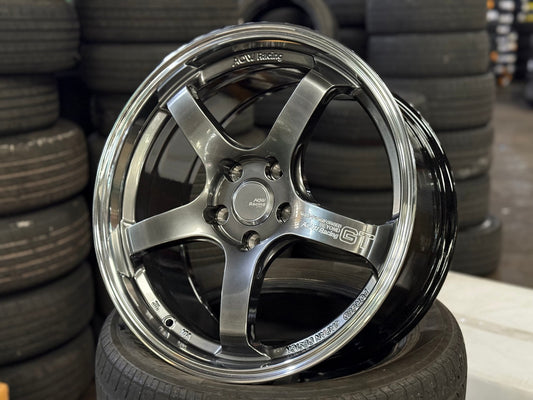 New 18X8.5 ET42 AOW Flow Formed GT Rim (4 wheel) Gloss Gunmetal 5X112