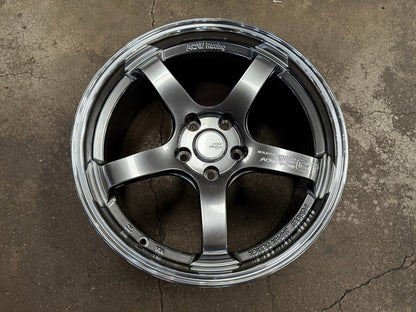 New 18X8.5 ET42 AOW Flow Formed GT Rim (4 wheel) Gloss Gunmetal 5X112