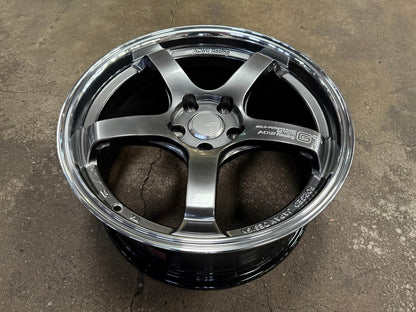 New 18X8.5 ET42 AOW Flow Formed GT Rim (4 wheel) Gloss Gunmetal 5X114.3